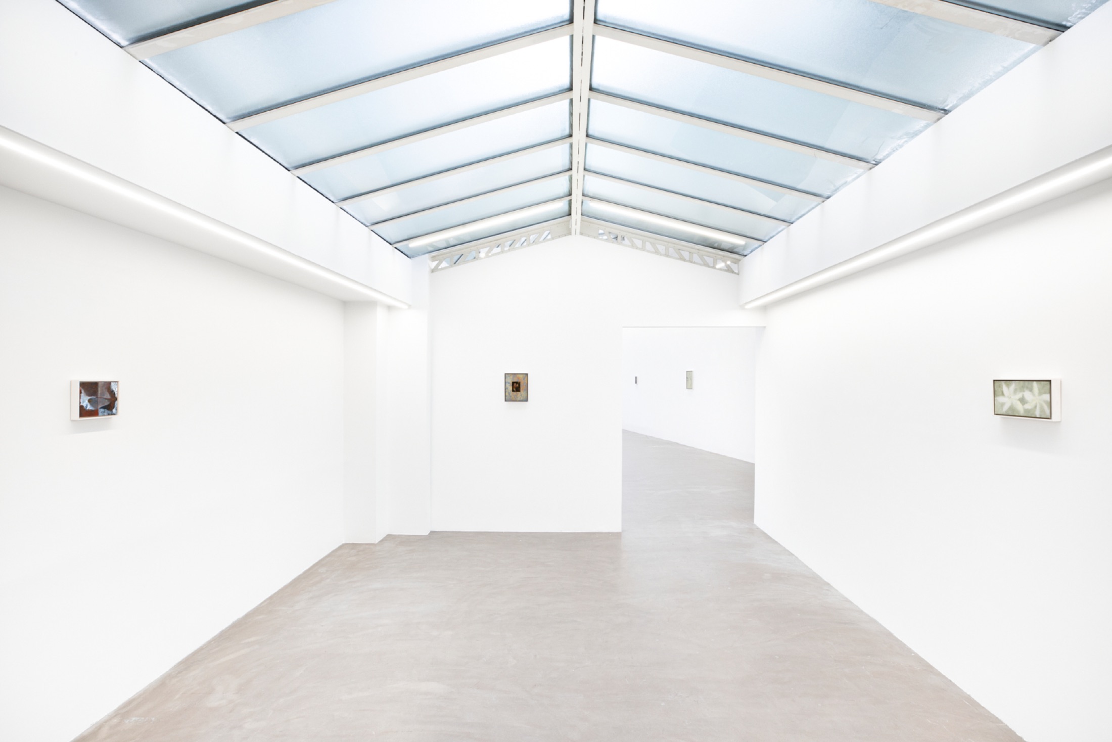 Installation view of Long Light, Bremond Capela, Paris, France, 2025